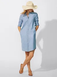 Sanders Denim Shirtdress | J.McLaughlin