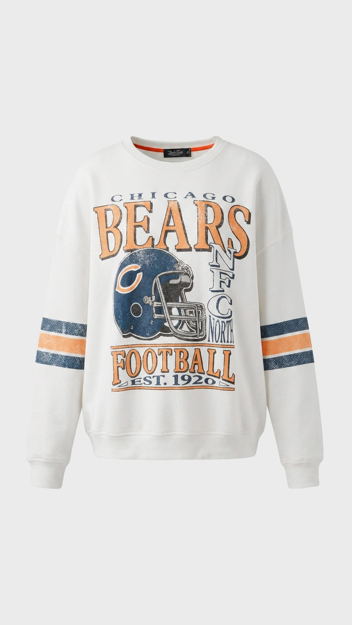 Junk Food Chicago Bears Oversized Striped Fleece Sweatshirt | Shopbop | Shopbop