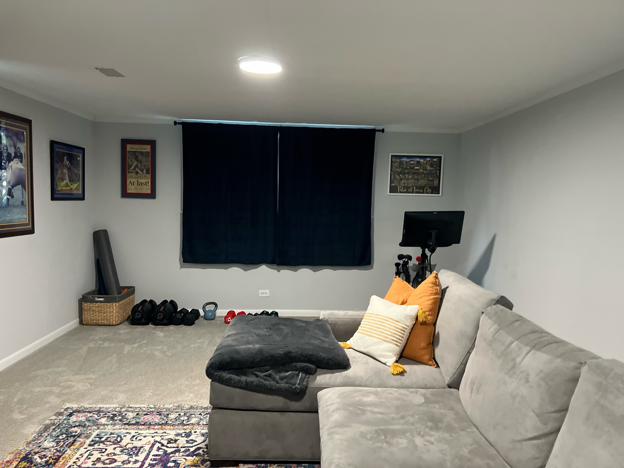 Velvet Curtains & Comfy Couches basement furniture 

#LTKhome #LTKstyletip #LTKFind