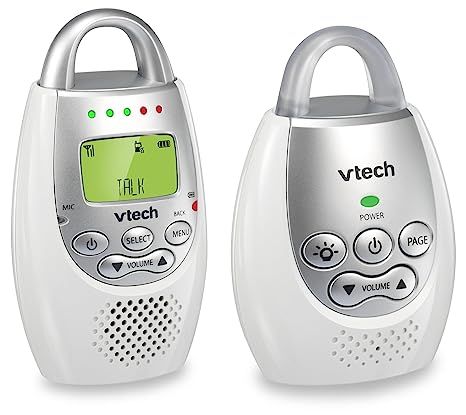 VTech DM221 Audio Baby Monitor with up to 1,000 ft of Range, Vibrating Sound-Alert, Talk Back Int... | Amazon (US)