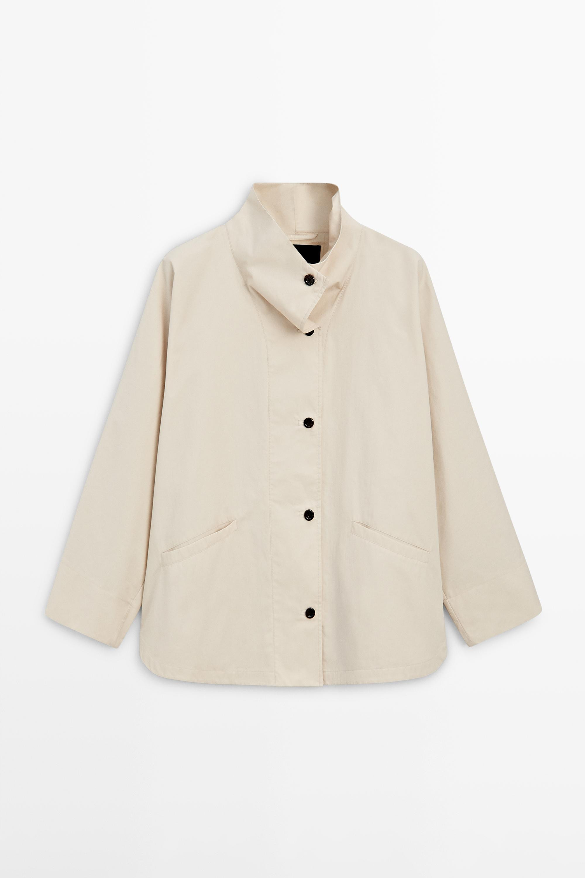VIEW LOOK
Jacket with high collar detail

 £129  Colour:  Cream  Add to basket | Massimo Dutti UK