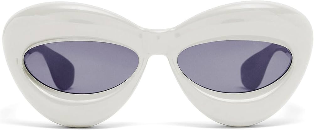 Akirawang Fashion Inflated Cat-eye Sunglasses for Women Oversized Frame Sexy Lip Candy Color Glas... | Amazon (US)