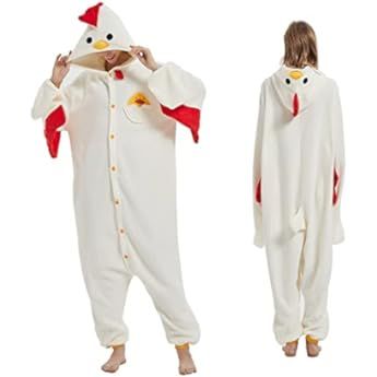 Snug Fit Unisex Adult Onesie Pajamas, Flannel Cosplay Animal One Piece Halloween Costume Sleepwear H | Amazon (US)
