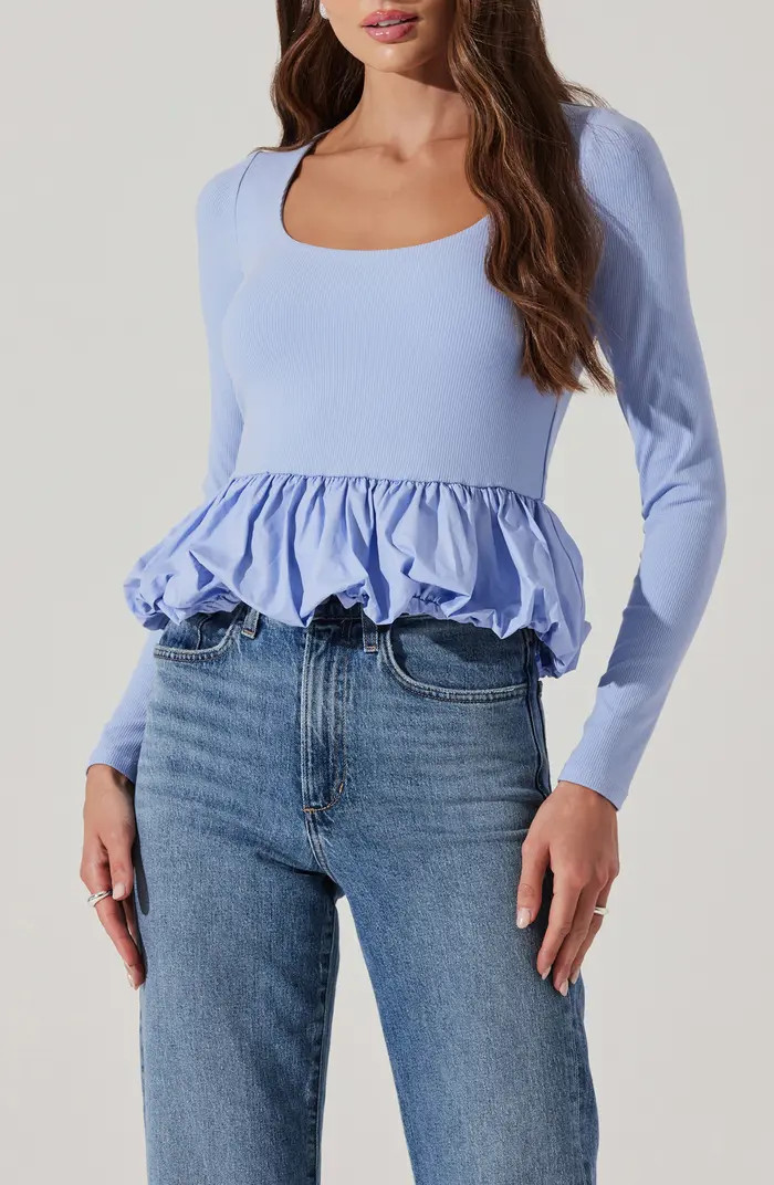 ASTR the Label Bubble Peplum Top | Nordstromrack | Nordstrom Rack