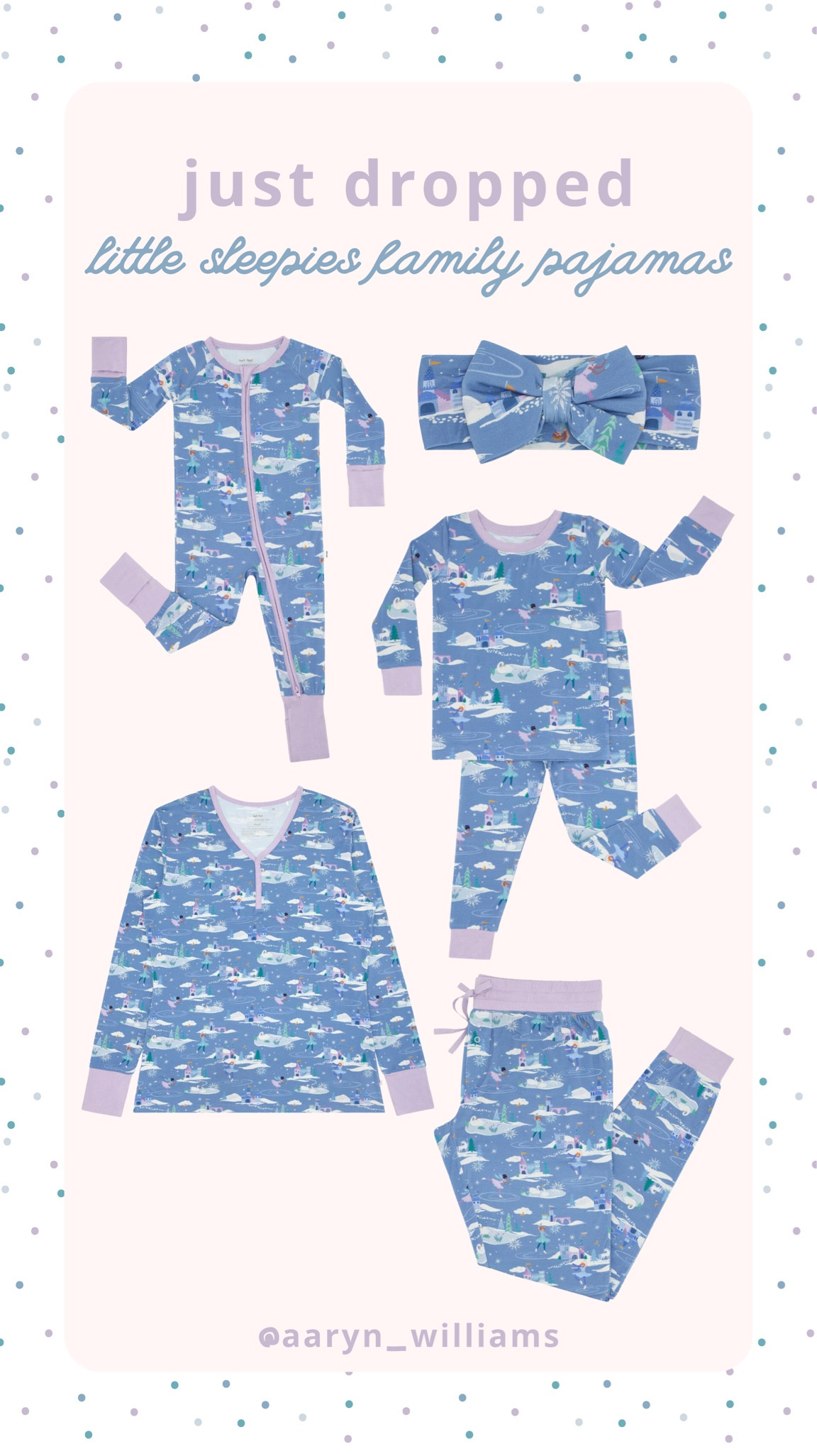 Ice princess pajamas for the whole fam ❄️💙 

#LTKHoliday #LTKfamily #LTKGiftGuide