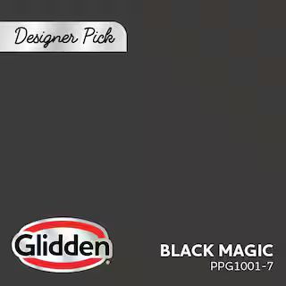 Glidden Diamond 1-qt. Black Magic PPG1001-7 Eggshell Interior Paint with Primer PPG1001-7D-04E - ... | The Home Depot