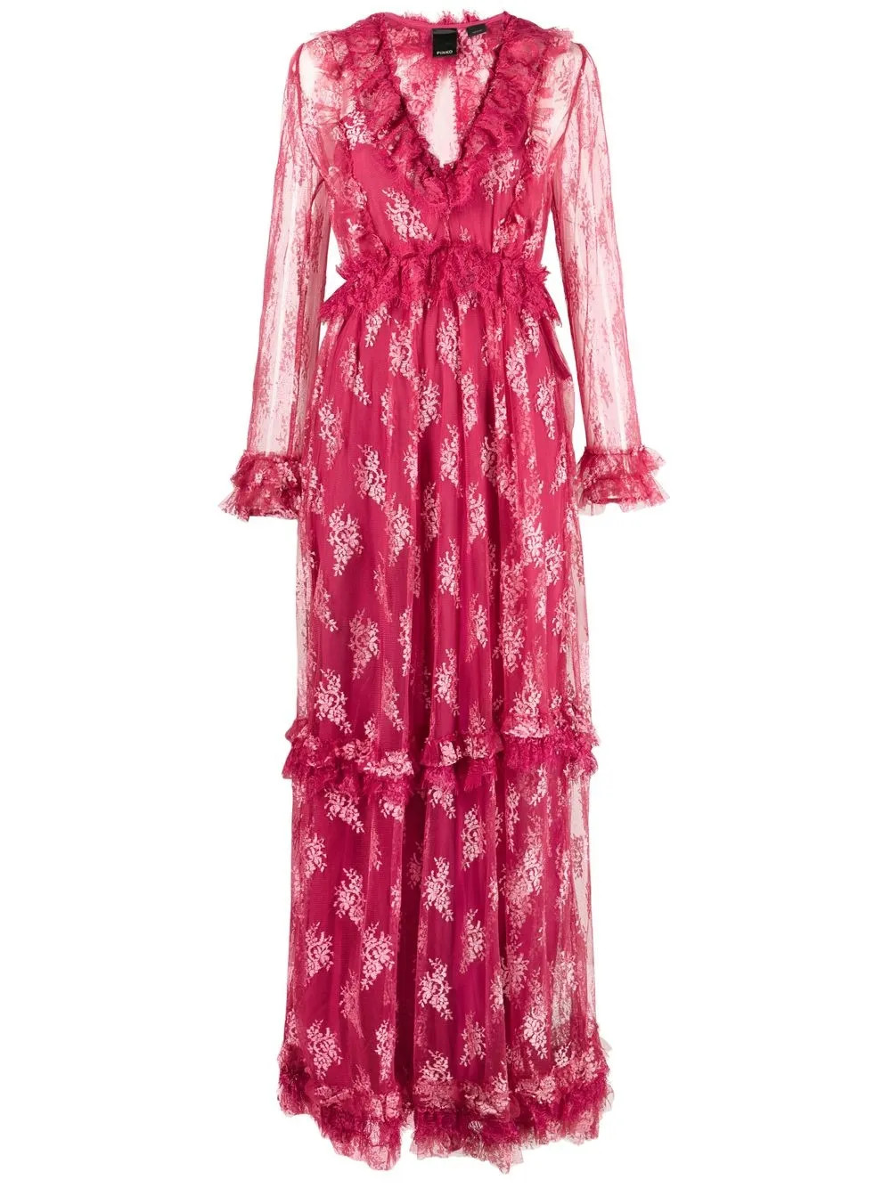 lace-detail maxi dress | Farfetch Global