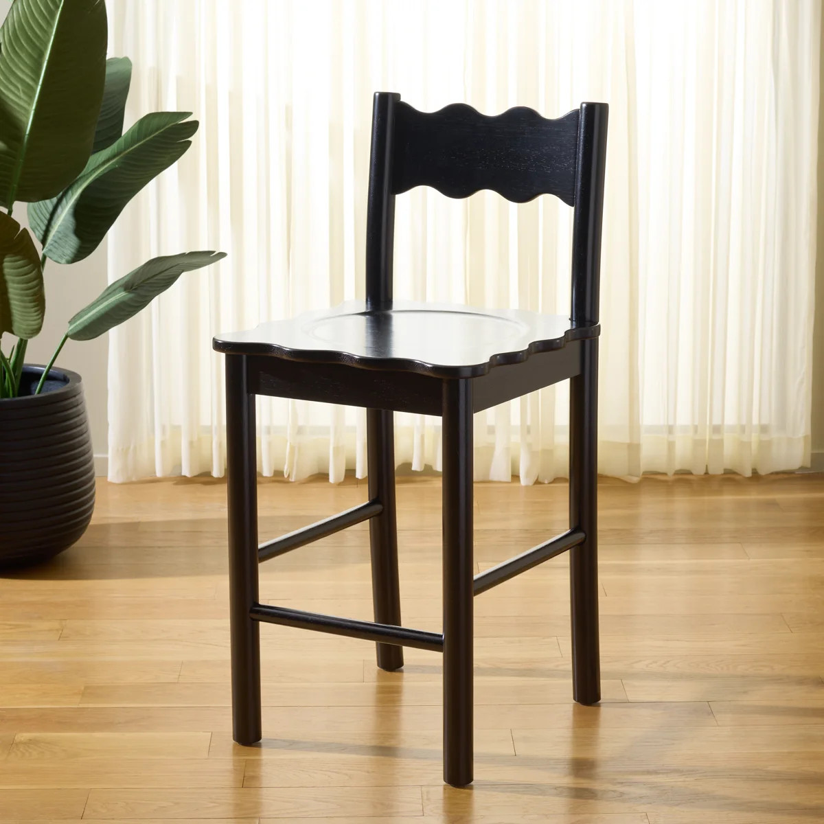 Nolly Scallop Counter Chair | Wayfair North America