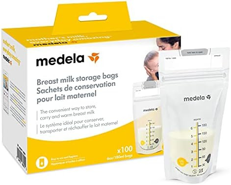 Medela Breast Milk Storage Bags, 100 Count, Ready to Use Breastmilk Bags for Breastfeeding, Self ... | Amazon (US)