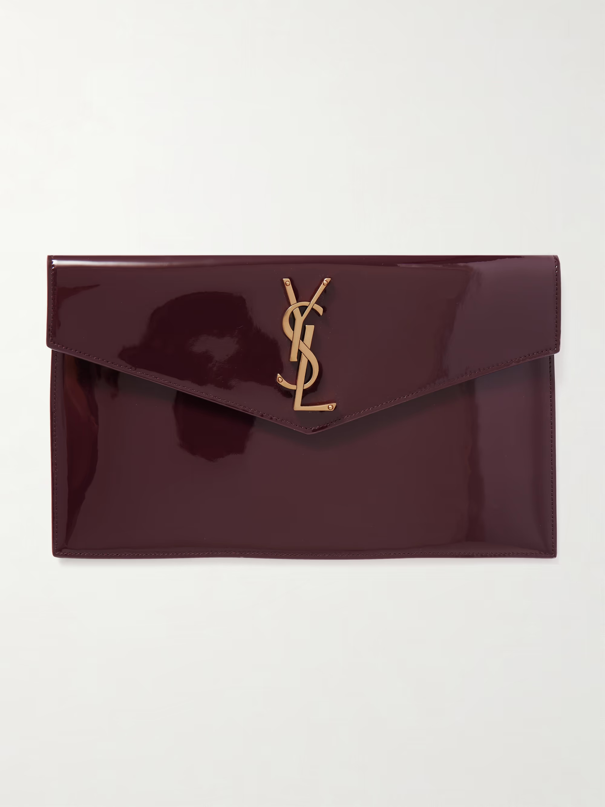 Uptown patent-leather pouch | NET-A-PORTER (US)