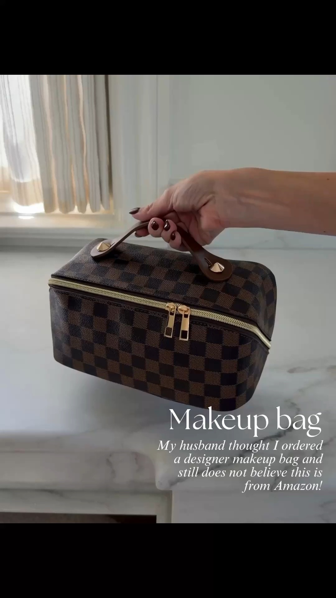 Amazon make up bag 🤎

#LTKSeasonal #LTKBeauty #LTKSaleAlert
