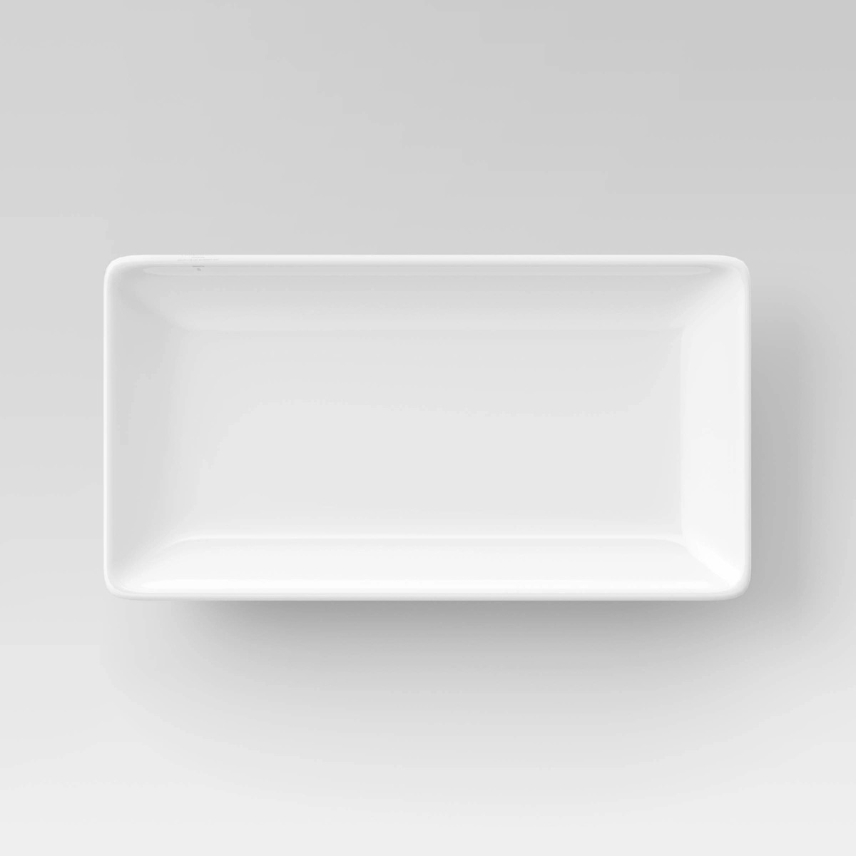 Rectangle Serving Tray 12.2"x6.46" Porcelain - Threshold™: White Glazed Food Platter, Microwave... | Target