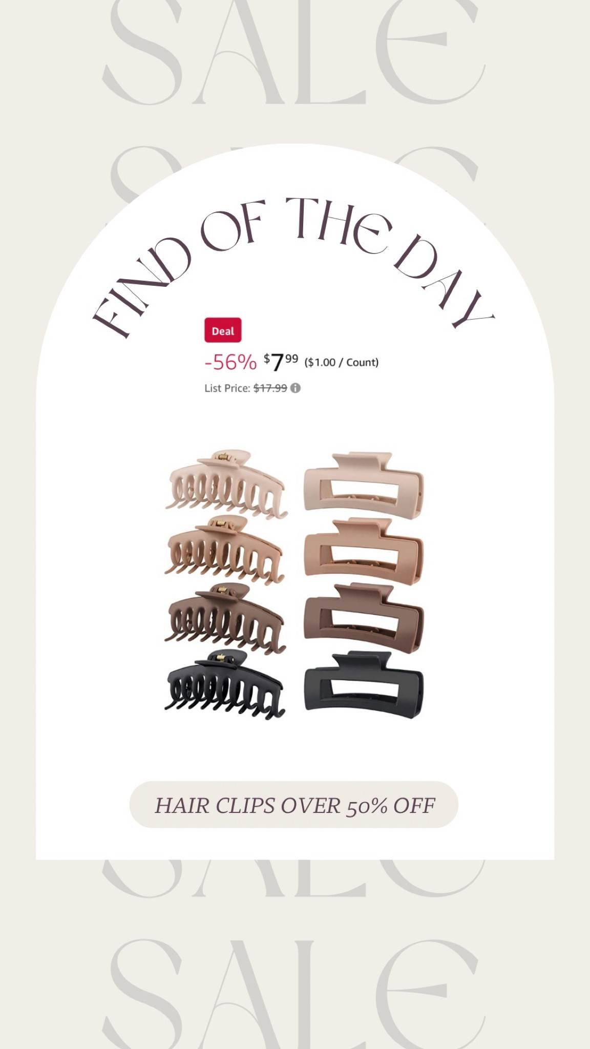 Love these hair clips!! I wear these all the time and they are less than $10 for 4!! 

#LTKsalealert #LTKbeauty