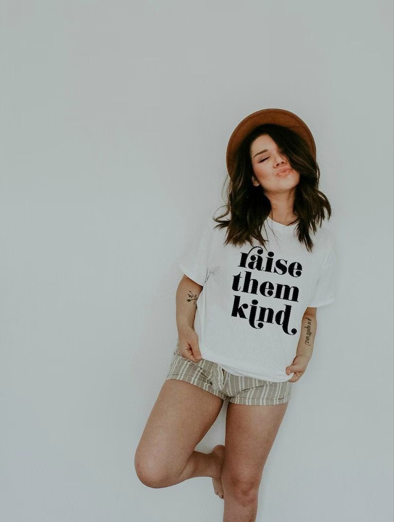 Raise Them Kind Shirt I Raising Kind Humans Graphic Tee I Kind is Cool T-shirt I Attachment Paren... | Etsy (US)