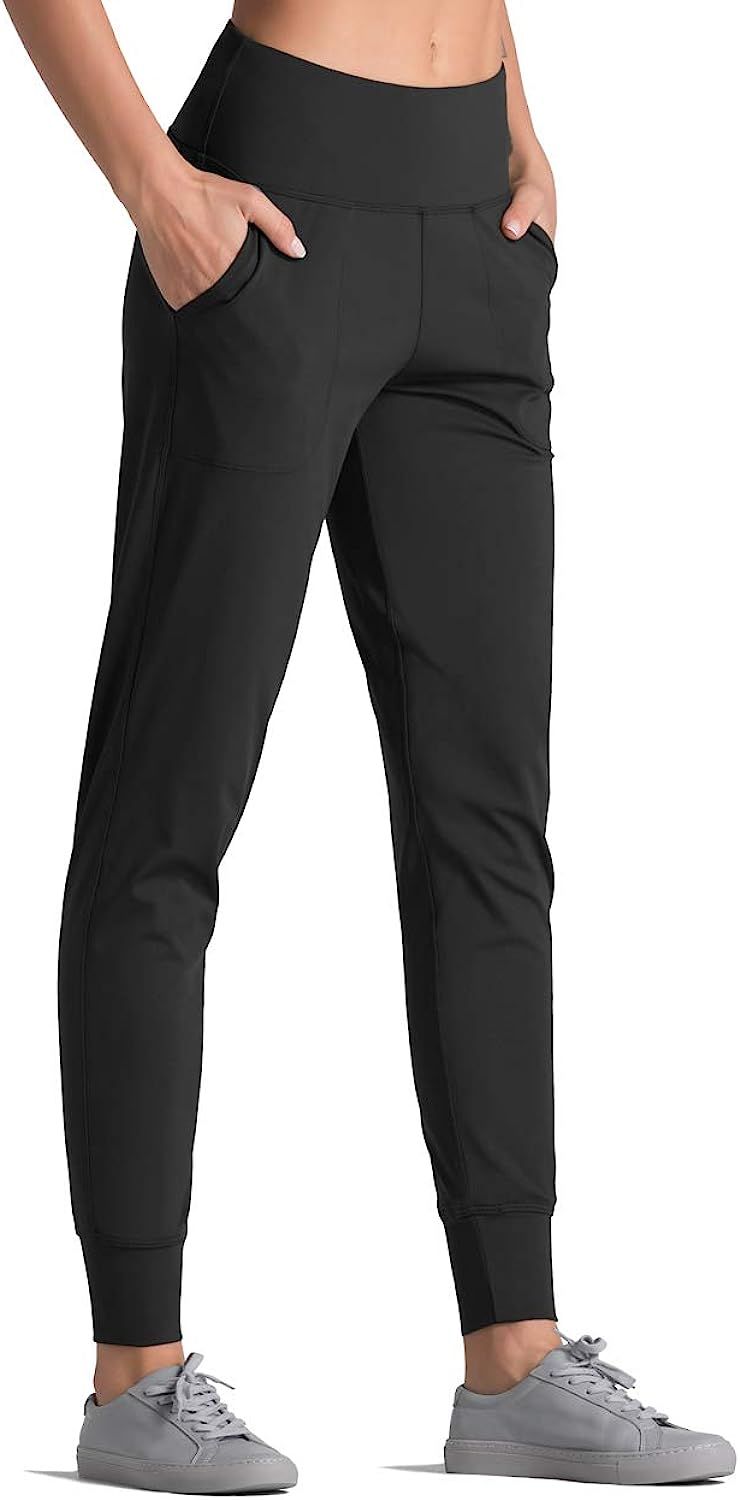 Dragon Fit Joggers for Women with Pockets,High Waist Workout Yoga Tapered Sweatpants Women's Lounge  | Amazon (US)