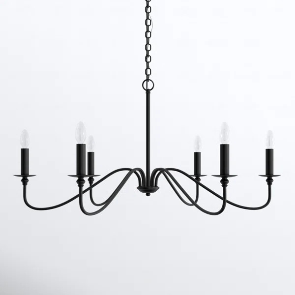 Ableton 6 Light Metal Dimmable Chandelier | Wayfair North America