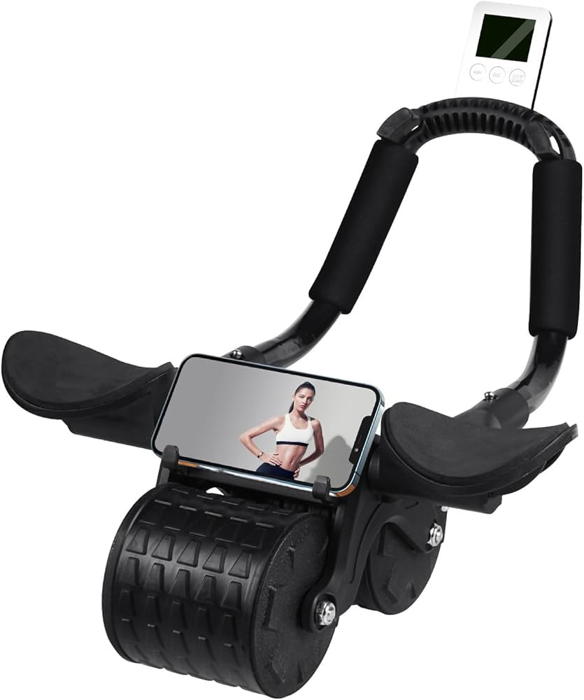 Ab Roller Wheel，with Timer Automatic Rebound Abdominal Wheel，Elbow Support Abs Roller Wheel C... | Amazon (US)