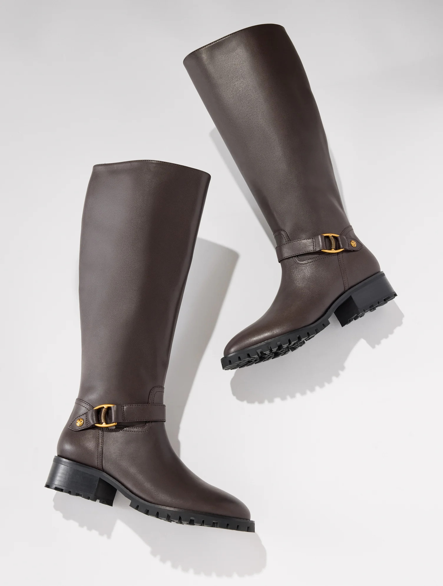 Waverly Vachetta Tall Riding Boots - Dark Chocolate - 8M Talbots | Talbots