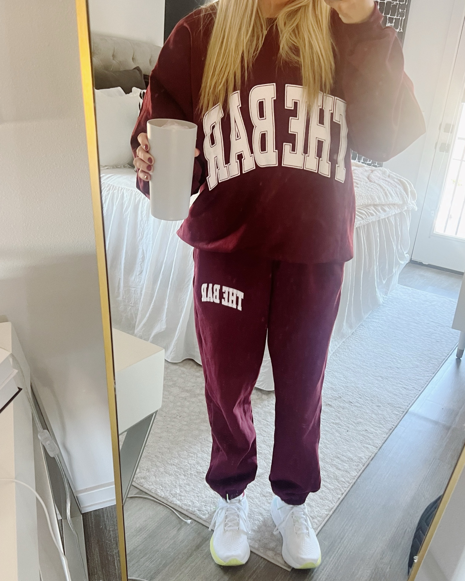 Been living in this new The Bar set!!!  Sign up for restock notifications bc they sell out quick! Wearing a size XL in sweatshirt and size S in pant

#LTKSeasonal #LTKGiftGuide #LTKMostLoved