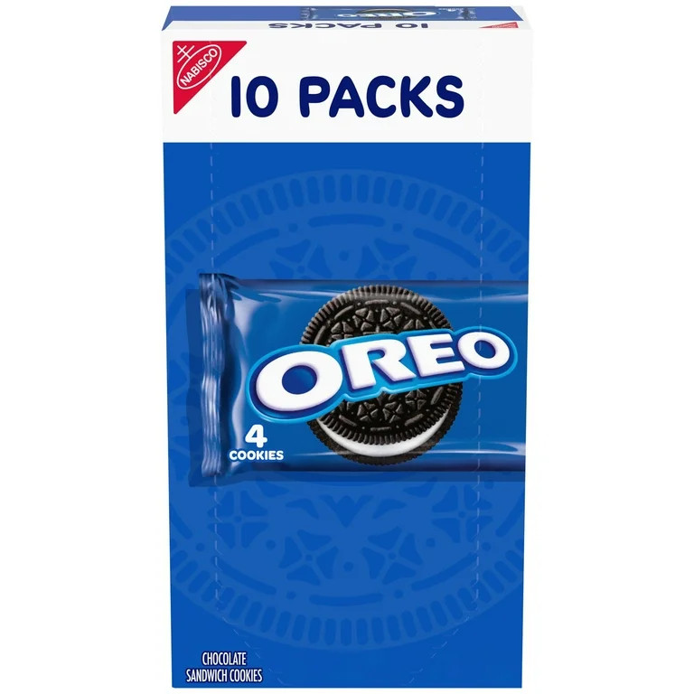 OREO Chocolate Sandwich Cookies, 10 Snack Packs (4 Cookies Per Pack) | Walmart (US)