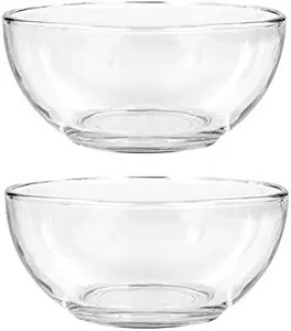 Clear Glass Bowls, 6 in. for Kitchen Prep, Dessert, Dips, Soups, Salads, Cereal, and Candy Dishes... | Amazon (US)