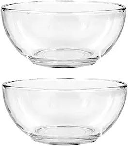 Clear Glass Bowls, 6 in. for Kitchen Prep, Dessert, Dips, Soups, Salads, Cereal, and Candy Dishes... | Amazon (US)