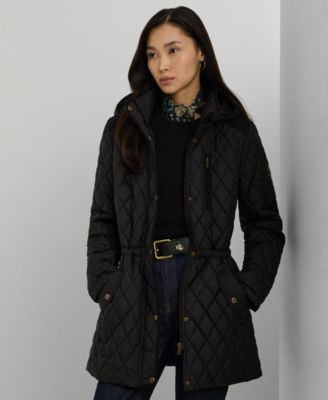 Women's Hooded Anorak Quilted Coat | Macy's