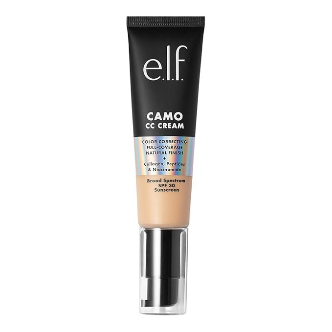 e.l.f. Camo CC Cream, Color Correcting Medium-To-Full Coverage Foundation with SPF 30, Light 240 ... | Amazon (US)