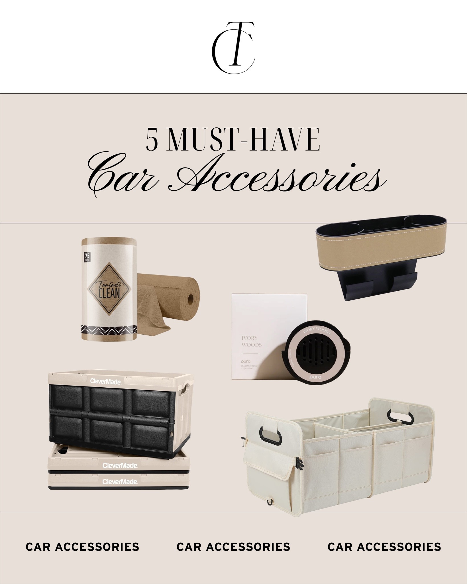 5 Must-Have Car Accessories 

Car gadget, car organization, trunk organizer, Amazon finds, Amazon favorites, Pura car fragrance 

#LTKfindsunder50 #LTKtravel #LTKfindsunder100