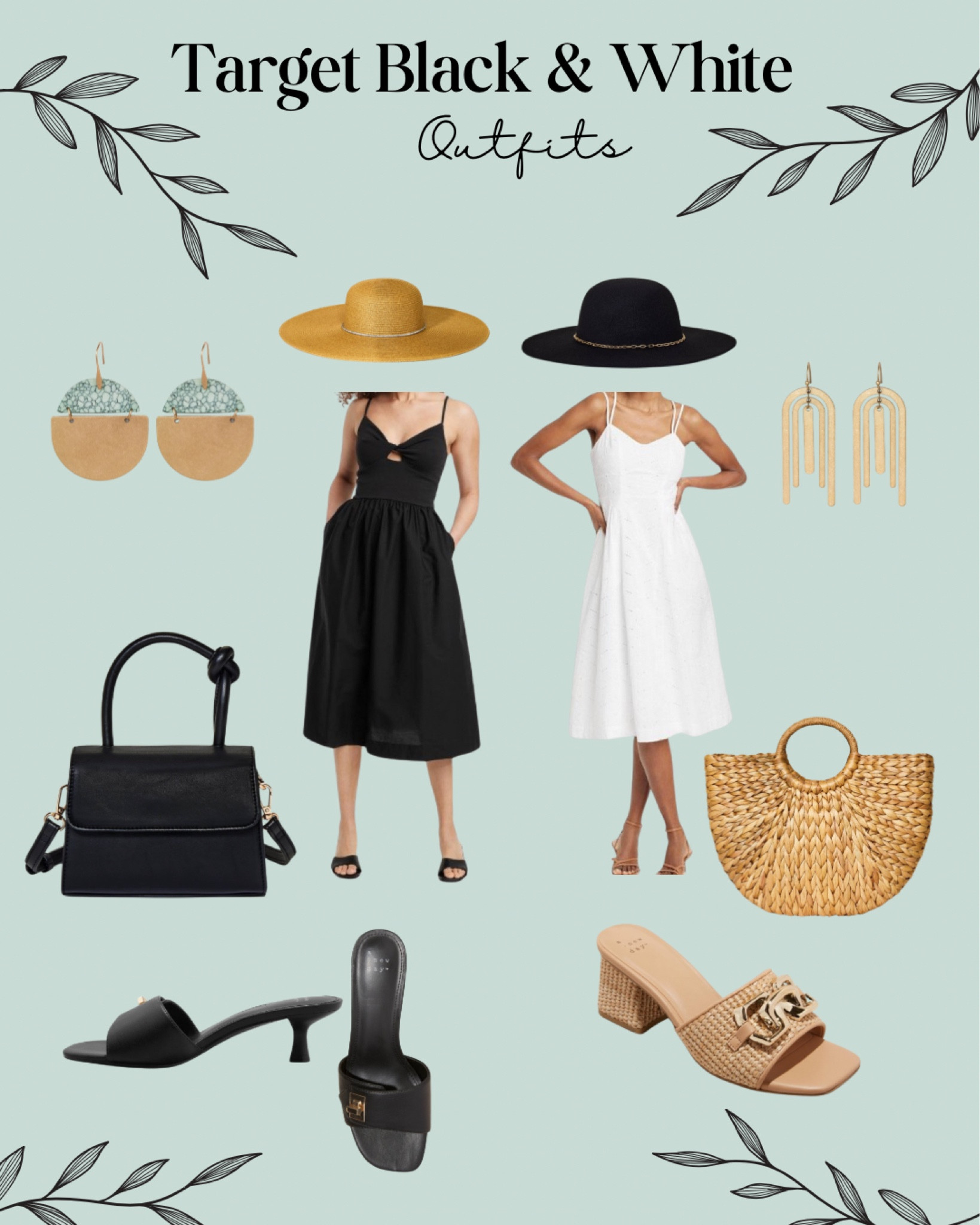 Can’t go wrong with a simple black or white outfit! I put together these outfits with everything found at Target🎯! Accessories and shoes can be mixed and matched. I think these are great for travel!#floppyhat #strawtote #blackandwhite

#LTKxTarget #LTKstyletip #LTKtravel