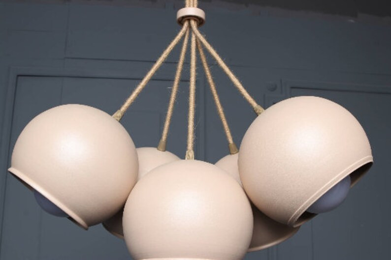 PATON Handmade Pendant Light Chandelier Edison Restoration Industrial style Globes  Fabric cables... | Etsy (CAD)