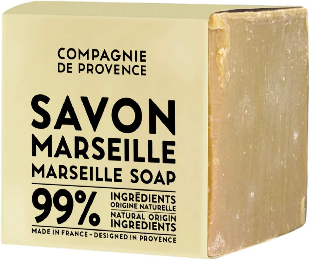 La Compagnie de Provence Savon Marseille Palm Soap Cube, 400 grams, Made in France | Amazon (US)