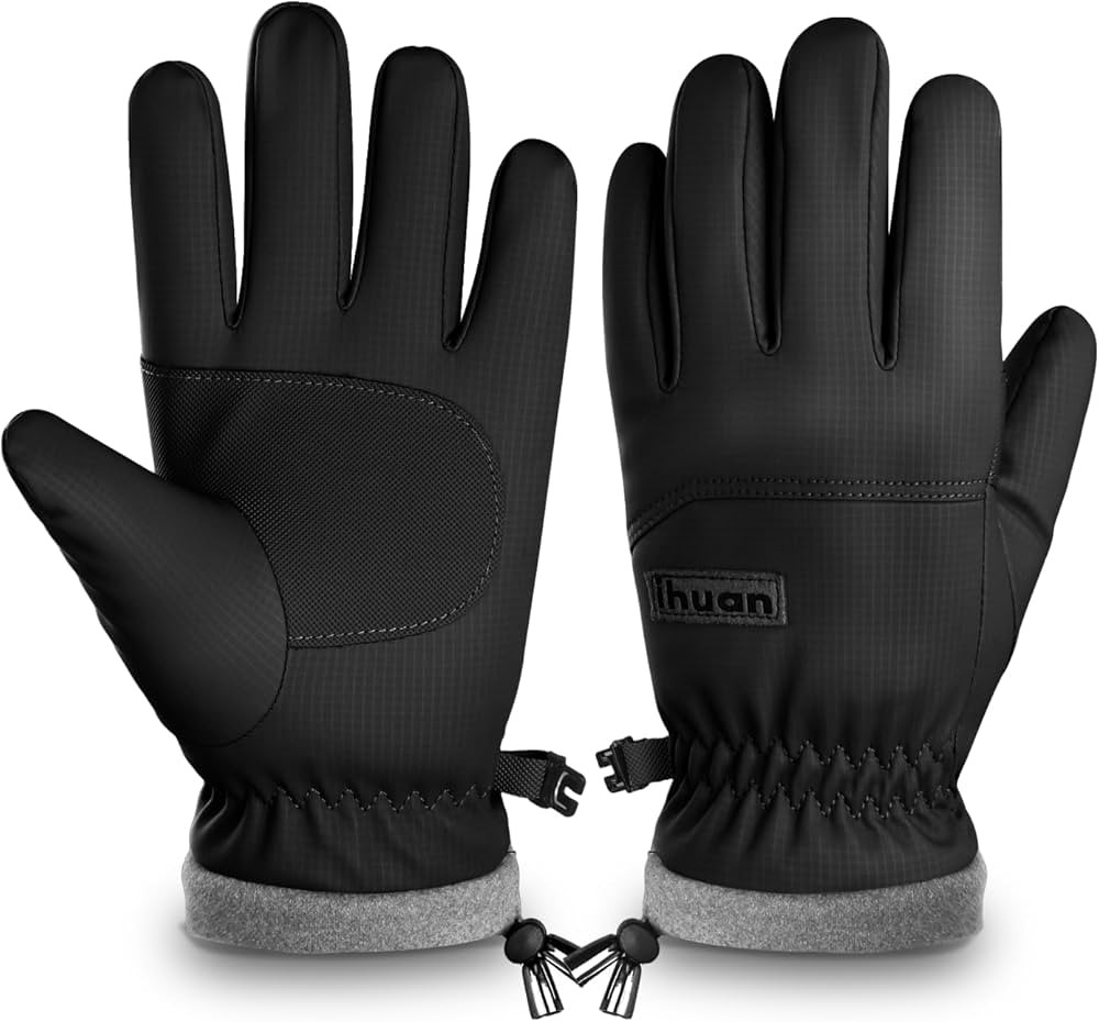 ihuan Kids Winter Waterproof Ski Gloves, Snowboarding Touchscreen Snow Cycling Running Gloves for... | Amazon (US)