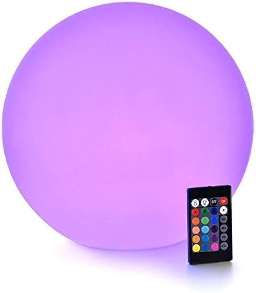 LOFTEK LED Dimmable Light Ball: 12-inch Waterproof Floating Pool Lights with Remote, 16 Colors & ... | Amazon (US)
