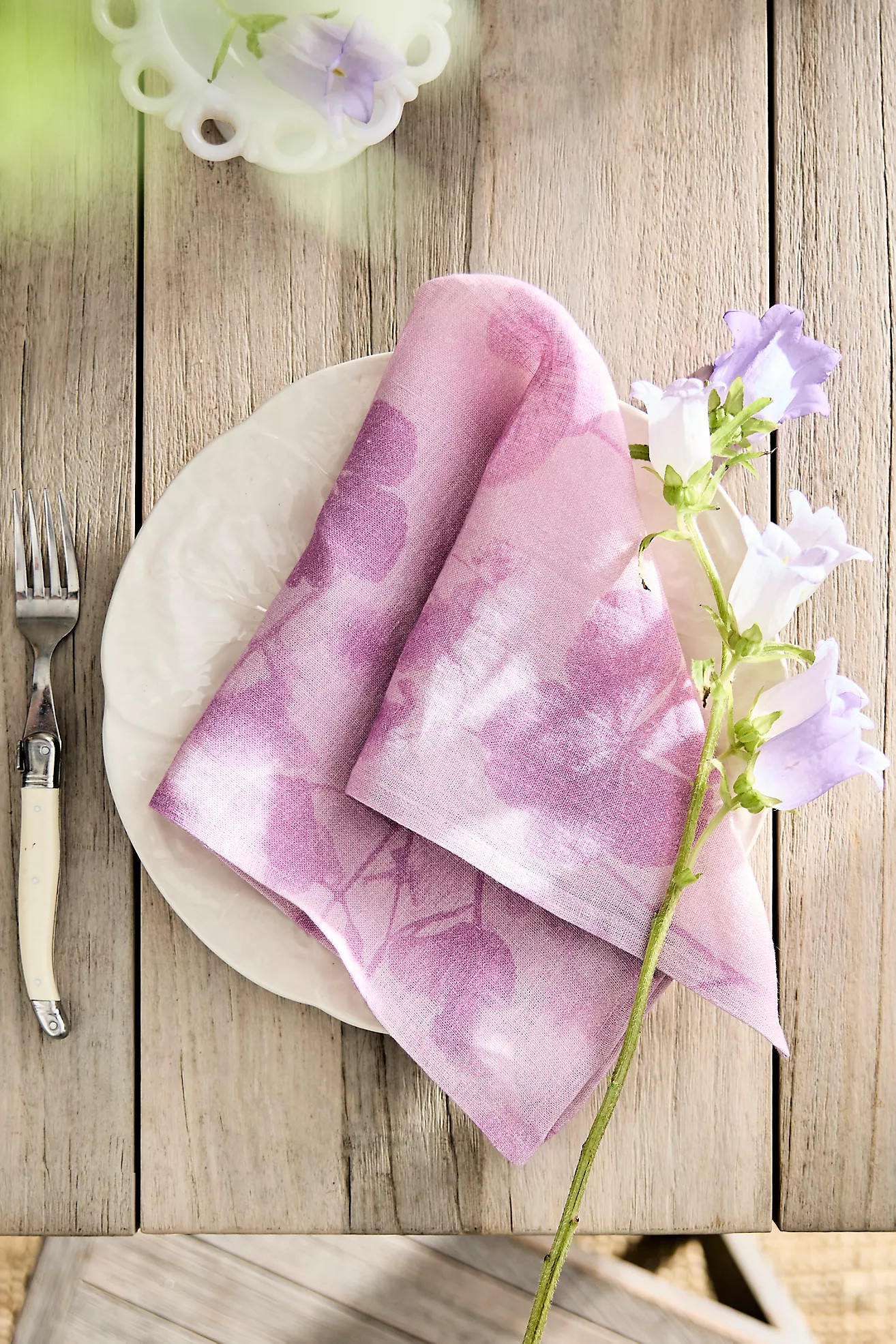 Lilac Sun Print Linen Napkins, Set of 2 | Anthropologie (US)