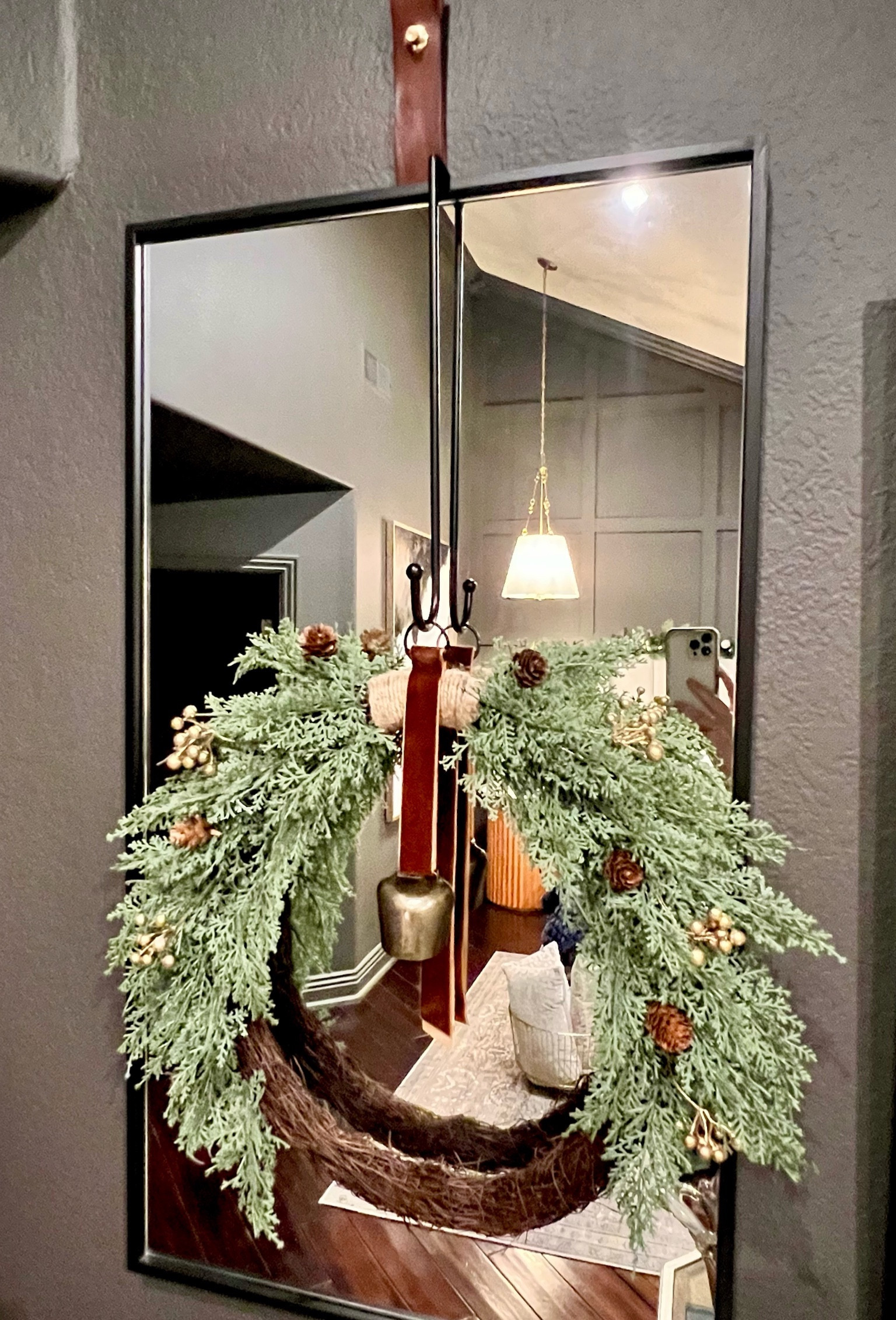 The most beautiful wreath with a velvet bow and bell!

#LTKSeasonal #LTKHoliday #LTKsalealert