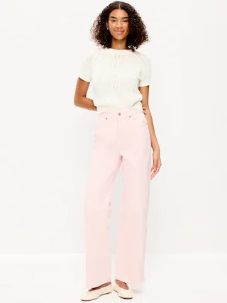 Extra High-Waisted Wide-Leg Jeans | Old Navy (CA)