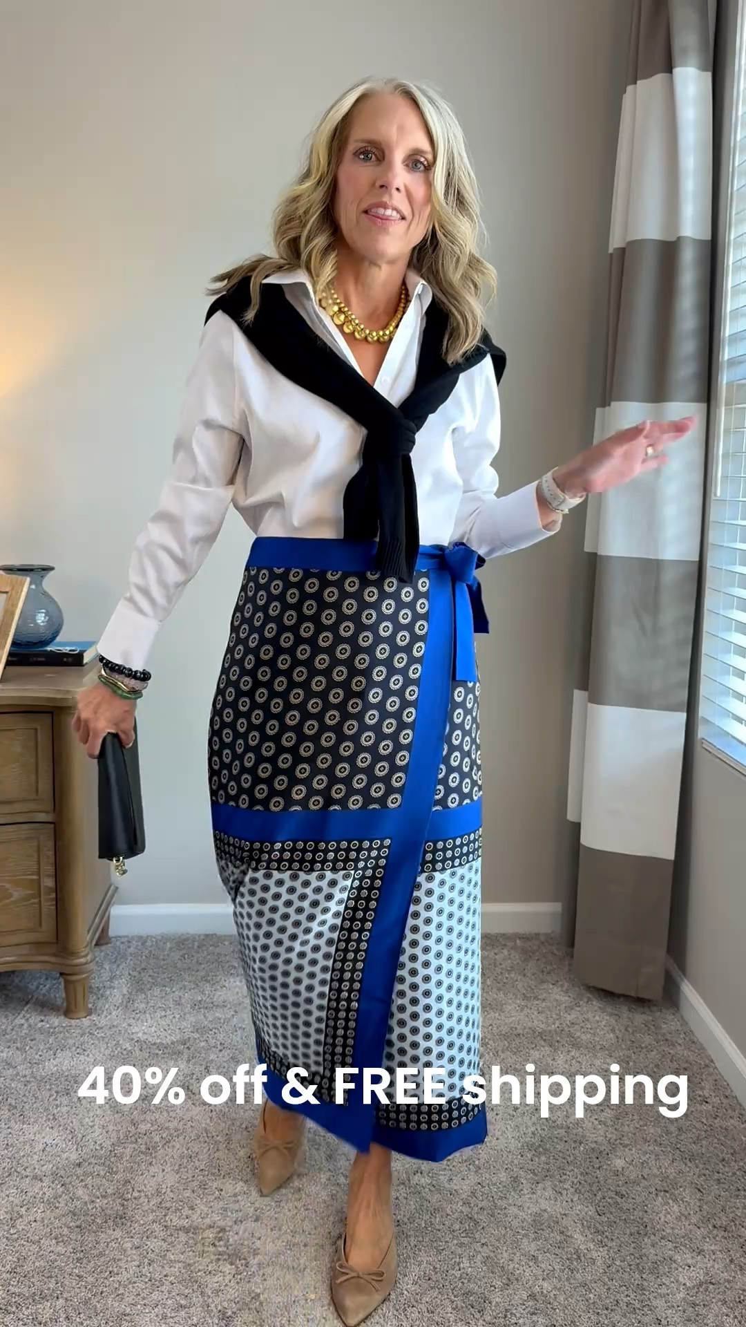 40% off this weekend.  I’ve always loved a wrap skirt. Wearong size 2 and could maybe do 0. Gorgeous for work, church or special dinners.

#LTKgrwm #LTKSaleAlert #LTKWorkwear