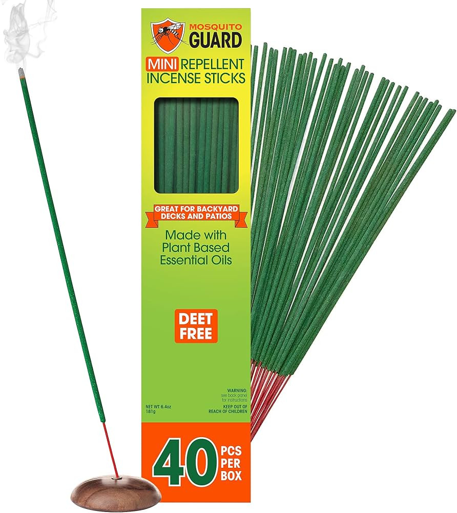 Mosquito Repellent Outdoor Patio Sticks 40 Pcs, 30Hrs Protection - Natural Mosquito Repellent Cit... | Amazon (US)