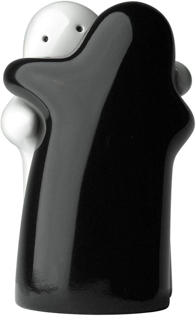 Salt and Pepper Shakers Cute Decorative Novelty. Hugging Shakers Couple Set. Black & White, Moder... | Amazon (US)