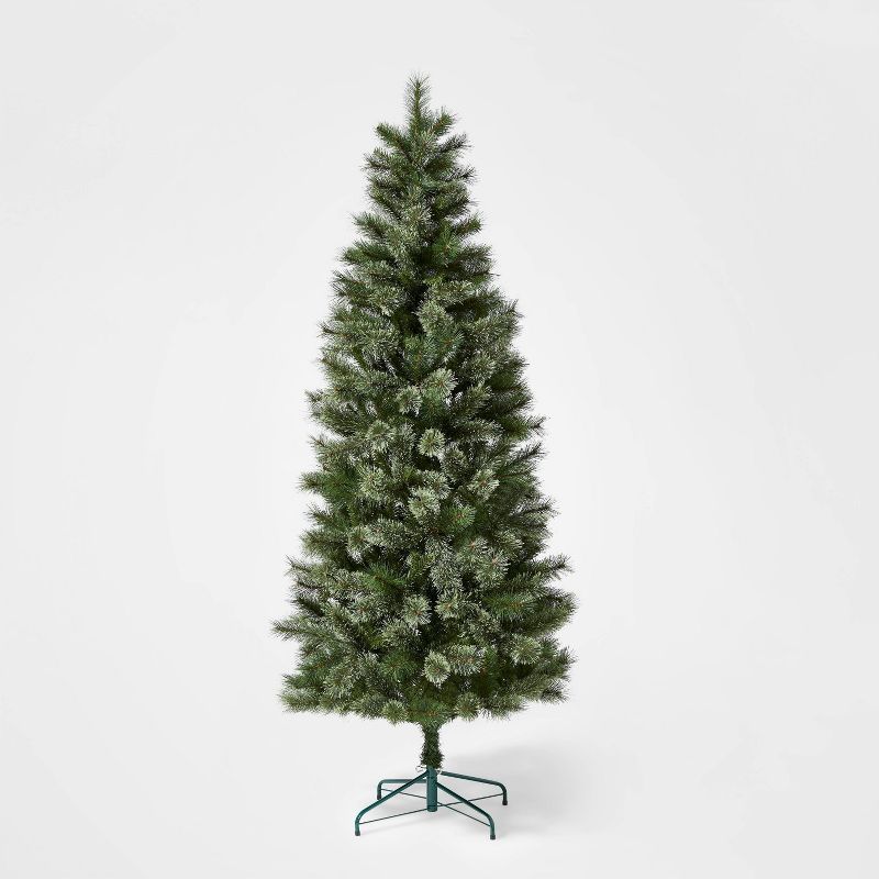 7' Unlit Slim Evergreen Virginia Pine Artificial Christmas Tree - Wondershop™ | Target