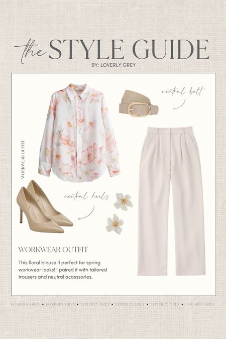 Spring workwear outfit idea! I love the floral blouse 👏🏼

Loverly Grey, spring workwear

#LTKSeasonal #LTKworkwear #LTKstyletip