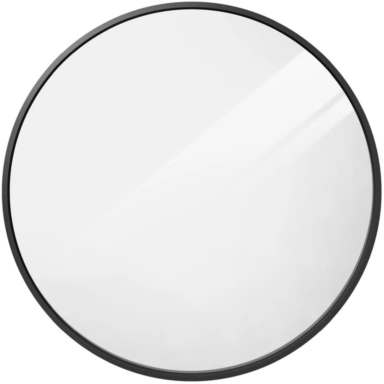 Best Choice Products 36in Framed Round Bathroom Vanity Wall Mirror w/ Anti-Blast Film - Matte Bla... | Walmart (US)