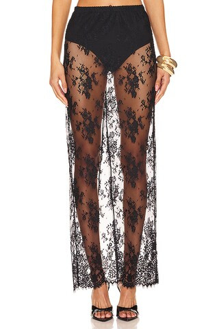 NBD Anjali Maxi Skirt in Black from Revolve.com | Revolve Clothing (Global)