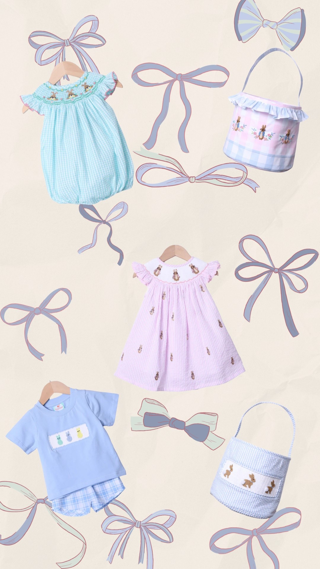 Obsessed with these adorable Easter outfits for the littles! This brand always delivers the best quality pieces that are perfect for every occasion. And how cute are these Easter baskets?! A must-have for the sweetest Easter celebrations! Shop everything here.

#LTKSeasonal #LTKBaby #LTKKids