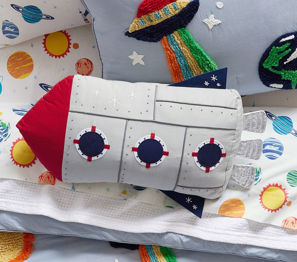 Light-Up Rocket Pillow | Pottery Barn Kids