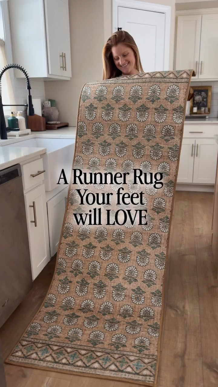 RUNNER for the 🔗 

#kitchenrunner #runnerrug #blockprint #targethome #homeinspo