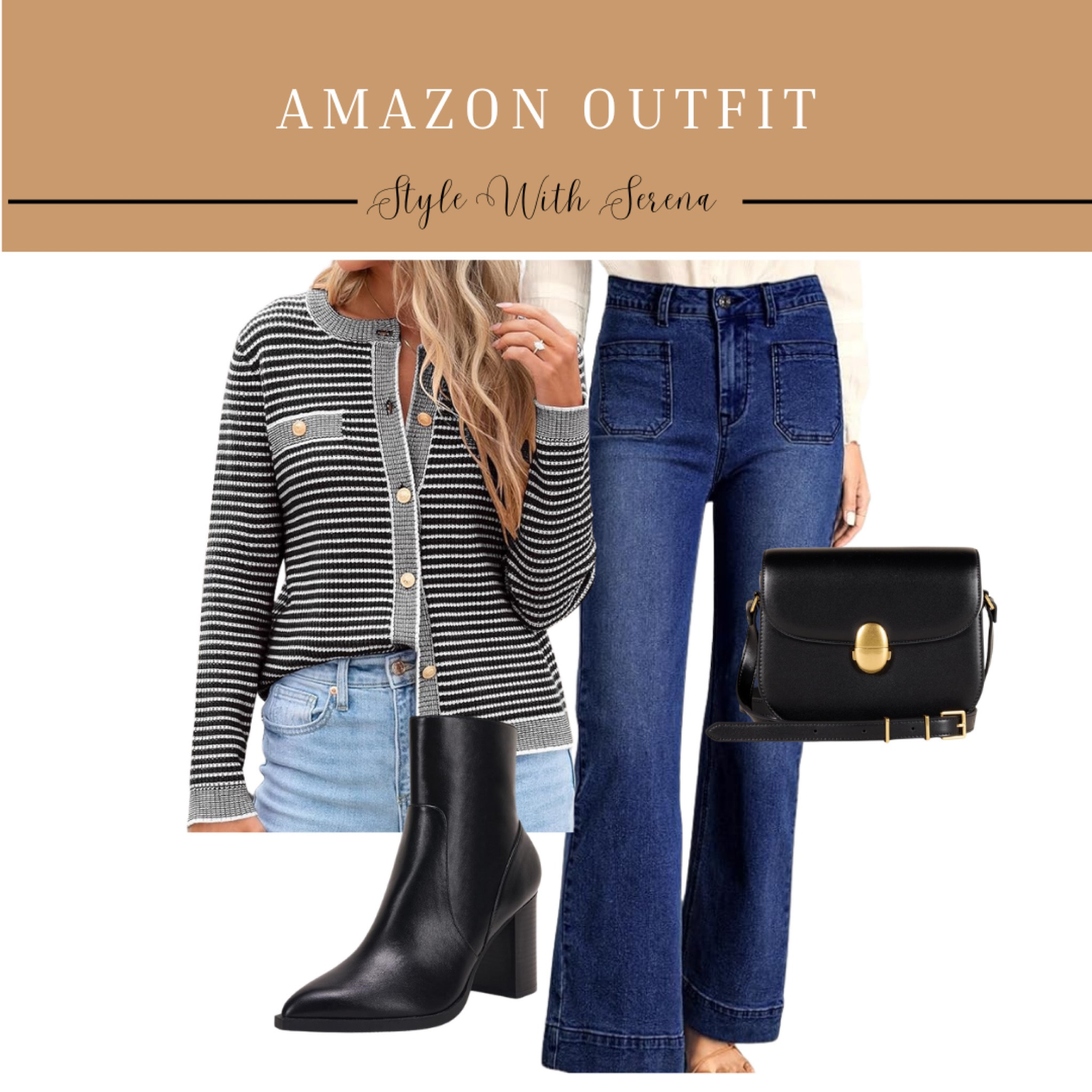 Amazon outfit, Amazon fashion, cardigan, sweater, jeans, denim, booties, handbag 

#LTKFindsUnder50 #LTKStyleTip #LTKOver40