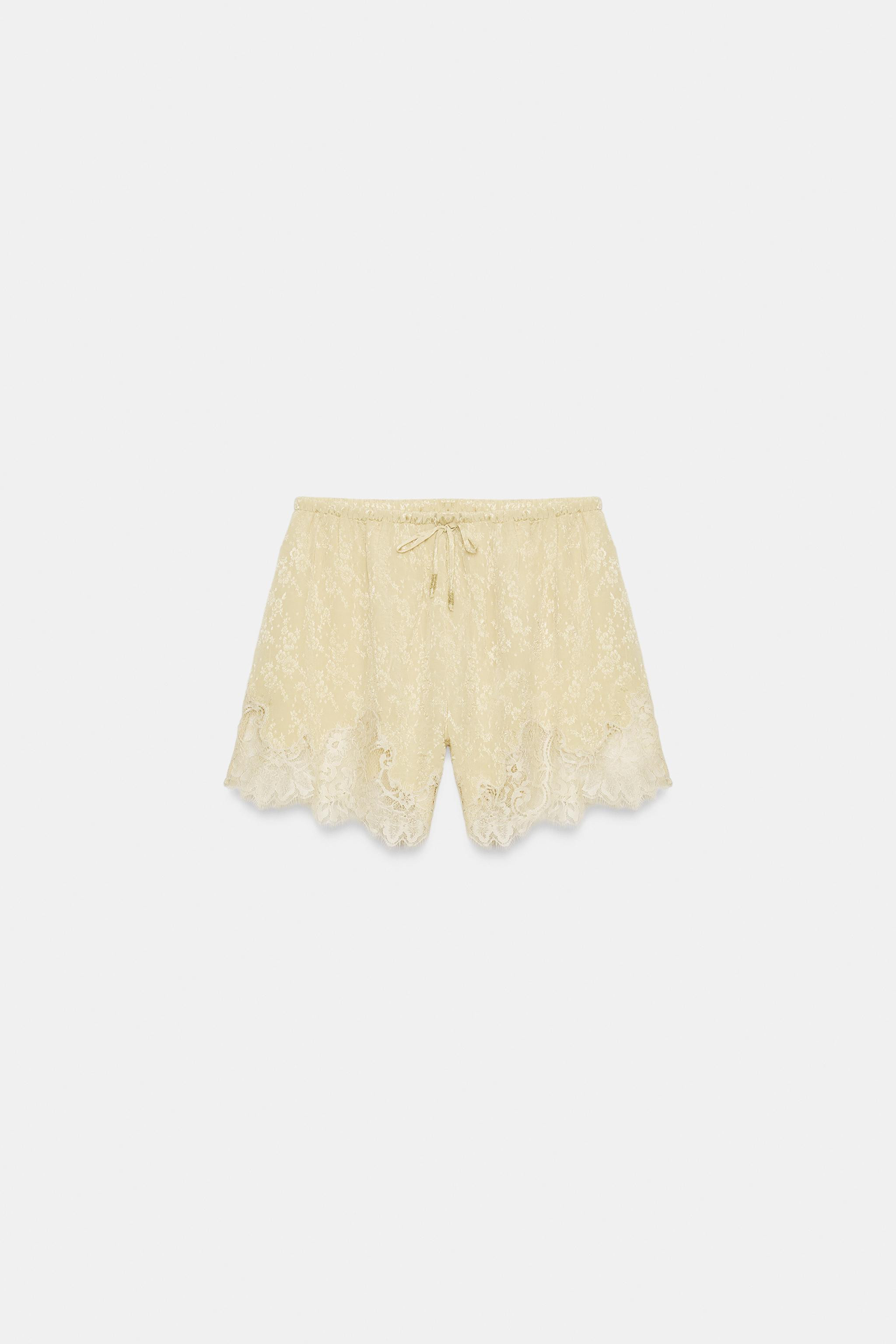 JACQUARD LACE SHORTS ZW COLLECTION | Zara US