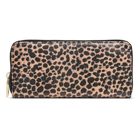 Women's Wallet Zip Closure Brown Leopard- Merona™ | Target